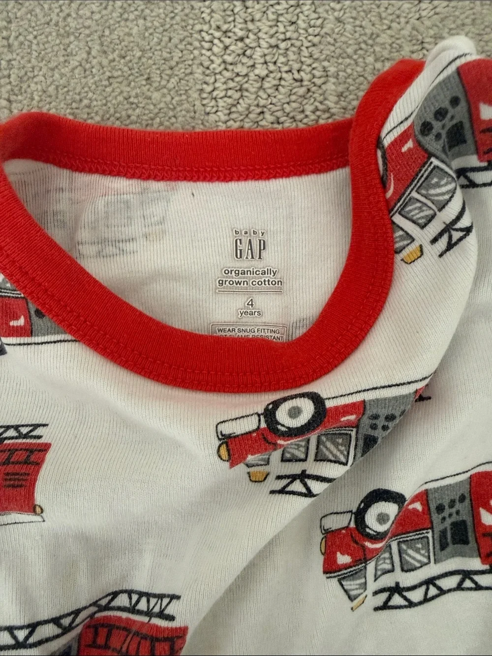 Baby Gap - organically grown cotton - bundle of 4 short sleeve pajama sets